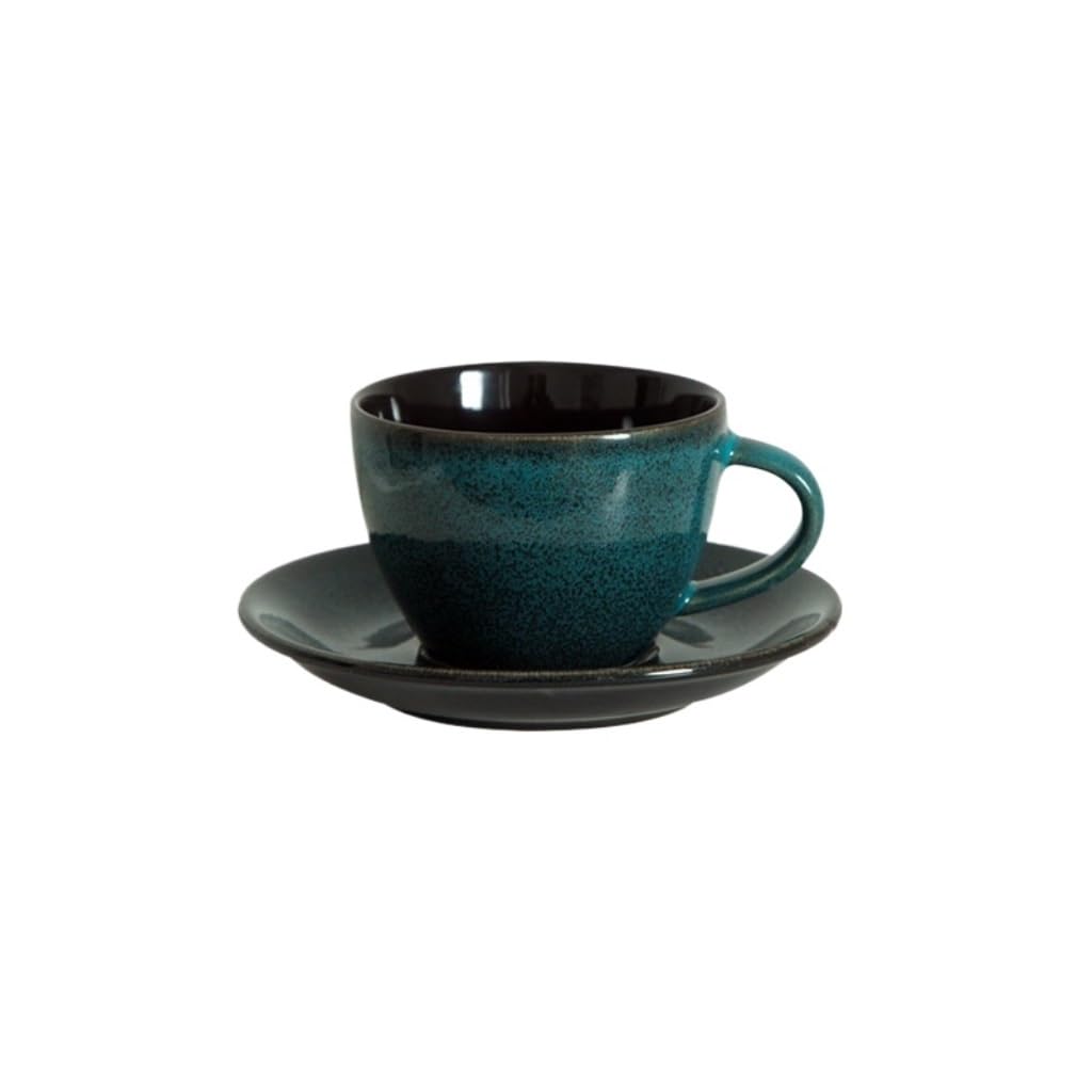 ENGENDER Tazas Cafe Taza De Café Esmaltada Al Horno, Juego Simple Té La Tarde Mug Cups(B)