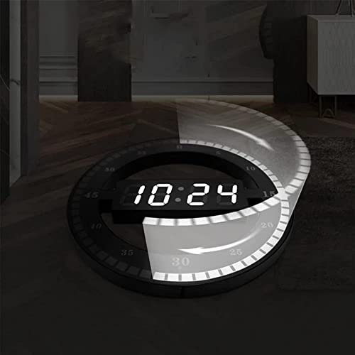 Reloj despertador digital LED para pared y dormitorio con sensor de brillo automático 5