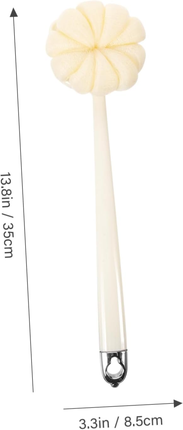 Mikinona Bath Scrubber Back Shower Scrubber Brush Long Handle Body Brush for Men/Women