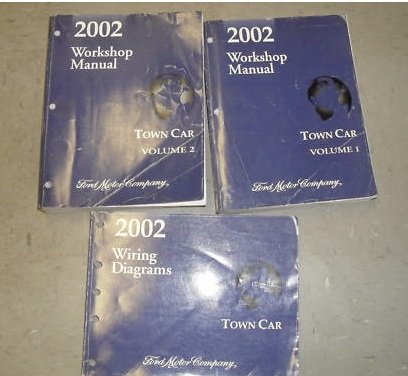 2002 FORD LINCOLN TOWN CAR Service Shop Repair Manual Set 02 DEALERSHIP