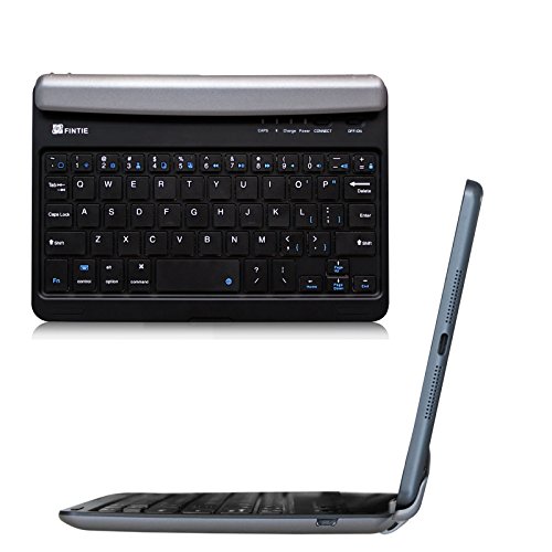 Fintie iPad mini 1/2/3 Keyboard Cover - Blade Z1 Slim [Multi-Angle] Wireless Bluetooth Keyboard (Auto Wake / Sleep) for Apple iPad mini 1 / 2 / 3, Space Grey