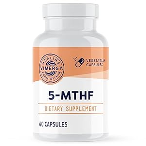 Vimergy 5-MTHF, 60 Servings â Highly Absorbable Capsules â Supports Brain Health & Cognitive Function â Healthy Mood Support Supplement* - Non-GMO, Gluten-Free, Vegan & Paleo Friendly (60 Count) 6
