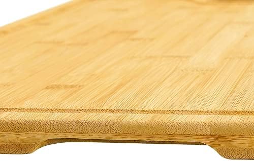 VaeFae XXX-Large Wooden Chopping Board with Juice Groove & Handle, Durable & Hard Wearing Extra Large Size Bamboo Cutting Board for Carving Meat, Vegetables, Cheese