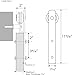 SMARTSTANDARD 6.6FT Barn Door Hardware kit, Barn Door Track, Sliding Door Hardware kit, Smoothly and Quietly -Heavy Duty Sturdy -Easy to Install, Fit 36