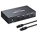 Produktbild PROZOR Digital Optisch Audio 1x4 Splitter 5.1 CH Verteiler Digital SPDIF Toslink Optisch Faser Audio Splitter 1 EIN 4 Aus Aluminiumlegierung mit optischem Kabel für Blu-Ray DVD HDTV