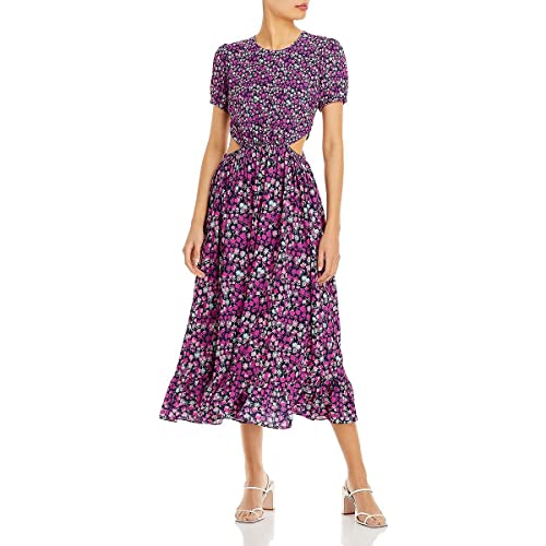 ワンピース Floral Cut-Out Long Dress-french lilac ワンピース Floral Cut-Out Long Dress-french lilac Floral Cut