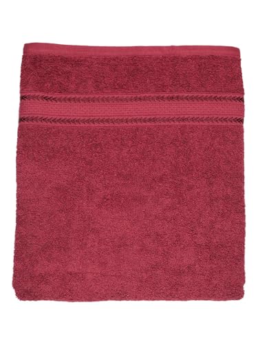 Image of RAMRAJ COTTON Premium Soft and Absorbent | Terry Bath Towel | Size : 75 cm *150 cm - Red