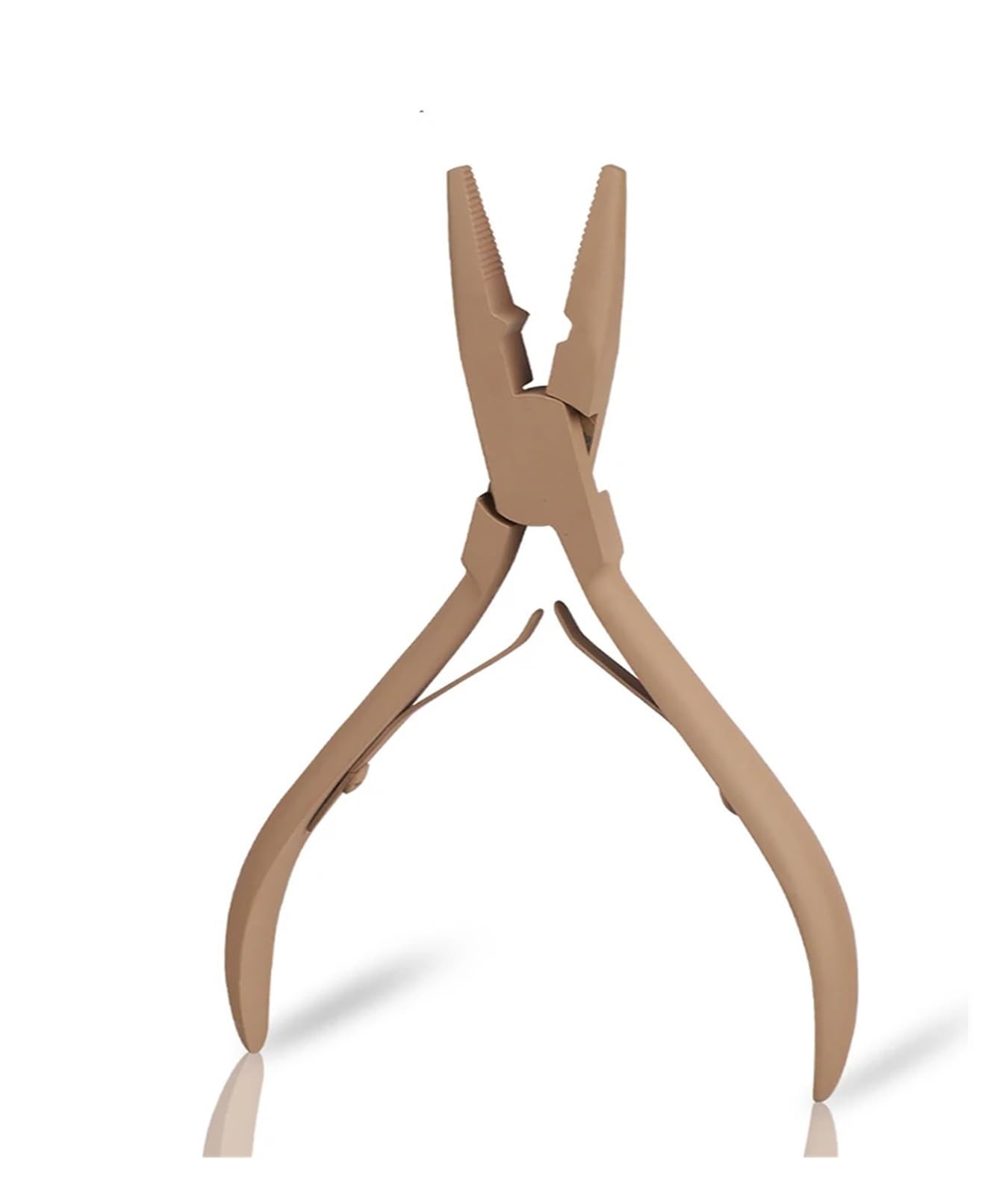 Jbjygsg Br Weft Tool Micro Ring Application Pliers Tool Micro Beads Closer Stainless Steel Hair Extension Pliers(Br)