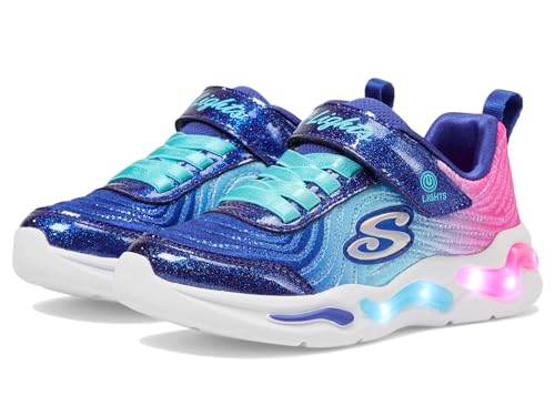 Skechers Girl's, S-Lights: Wavy Beams - Ombre Express Sneaker - Little Kid2