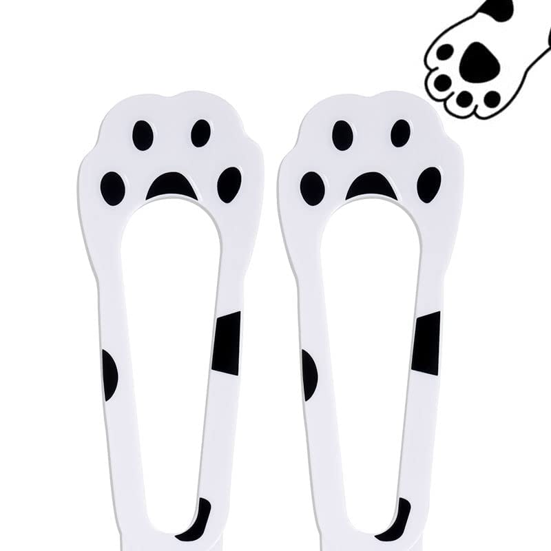 Cat Door Holder Latch,2 Packs Cat Door Alternative Installs Fast Flex Latch Strap Let's Cats in & Keeps Dogs Out of Litter Food Safe Baby Proof 5 Function Holes No Measuring No Pet Gate