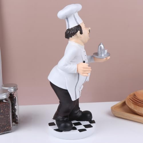 Statue de chef figurine décorative pour égayer un comptoir de café