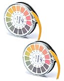 Fácil de usar: Nuestros rollos de papel de prueba de pH son fáciles de usar, simplemente sumerja el papel de prueba en la solución a probar y el cambio de color se mostrará rápidamente, no se requieren instrumentos complicados ni esperas, lo que hace que la prueba de pH sea simple y rápida.