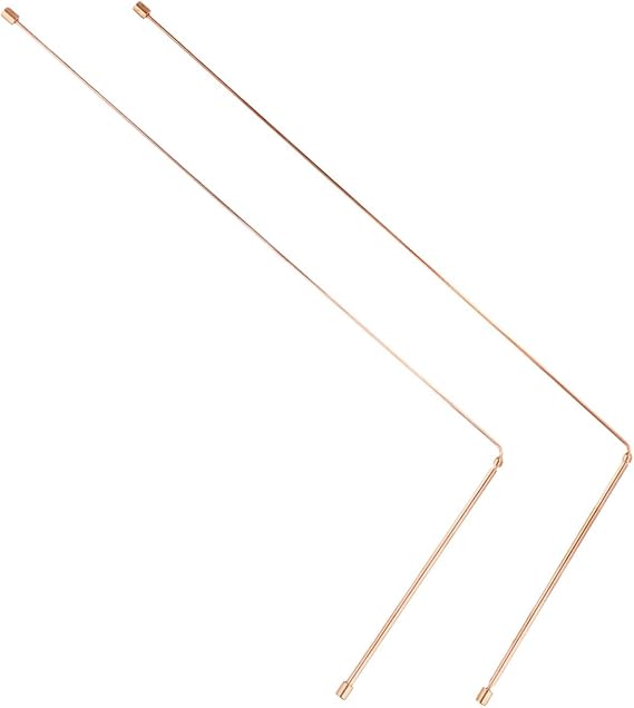 Divining Rods for Solid Copper Dowsing Rods Set for Water Witching Lost Items Finder Paranormal Tools Energy Healing Outdoor Exploration 2 Pack