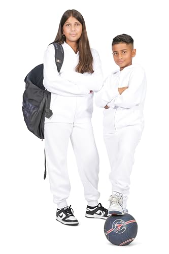 Image of EVERYDAY KIDS Girls' Cotton Fleece Sweatpants; Girls' Activewear Jogger Pants - Soft and Breathable Cotton /Poly Blend