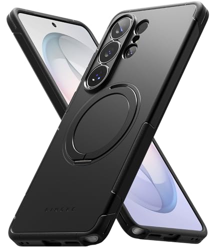 Ringke Alles for Samsung Galaxy S26 Ultra Case [Compatible with MagSafe] Shockproof Cover with 360° Rotating Kickstand, Powerful Magnet Precise Cutouts for Camera Lenses - Black