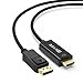 UKYEE 4K Displayport to HDMI Cable 6FT 2-Pack, Display Port (DP) to HDMI Adapter 6FT Male to Male Cord Converter for PCs to HDTV, Monitor, Projector.