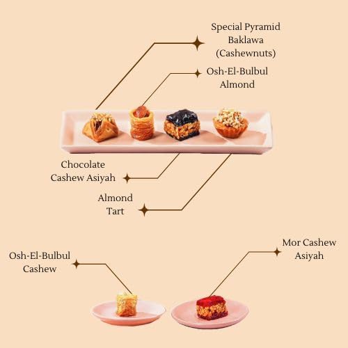 Oasis Baklawa Assorted Baklava Sweets | Premium – Turkish & Lebanese Sweets Gift Box | Festive Gift Hamper for Rakhi, Diwali, Eid, Weddings & Corporate Gifting (24 Piece) 1