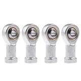  dailymall 4 Piezas M8 8mm Macho De Rótula Macho Extremo De Varilla Cojinete Oscilante De