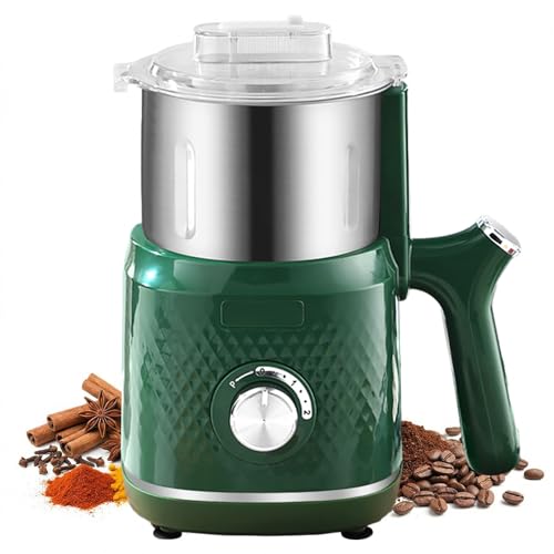 Image of Spice Grinder Electric, 800W Herbs Coffee Grinder for Kitchen, 900g Versatile Grain Mill for Dry Nuts, Grains, Seeds, Rice, Bean and Pepper (Green)