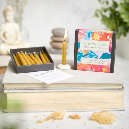 Signature Collection Mindfulness Kerzen, 20 Minuten, mit Keramikständer, 12 Stück