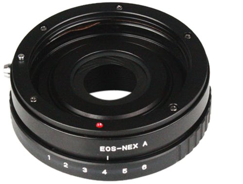 BowerABANEXEOS Body Mount with Aperture Control from Sony NEX to Canon EOS