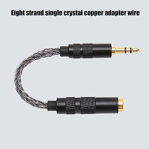Adaptador de 4.4 mm a 3.5 mm para escuchar auriculares balanceados en el teléfono móvil 2