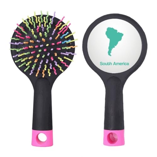 Brosse à cheveux Amérique du Sud verte pour sublimer votre coiffure au salon