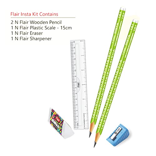 Image of Flair Creative Series Insta Smart Kit | Combination Smart Kit for Your Creative Need | Attractive Stationery Kit | Stationery Kit Ideal for Gifting | Pack of 15