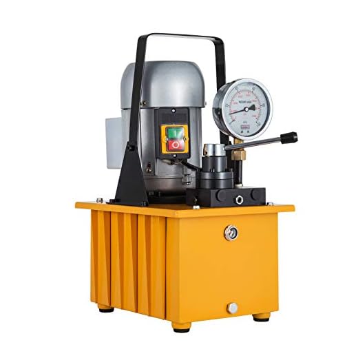 Mophorn Bomba Hidráulica Eléctrica Bomba Hidráulica Accionada por 10000 PSI Bomba de Doble Acción Eléctrico Hidráulico Bomba Hidráulica Eléctrica de Presión de Aceite