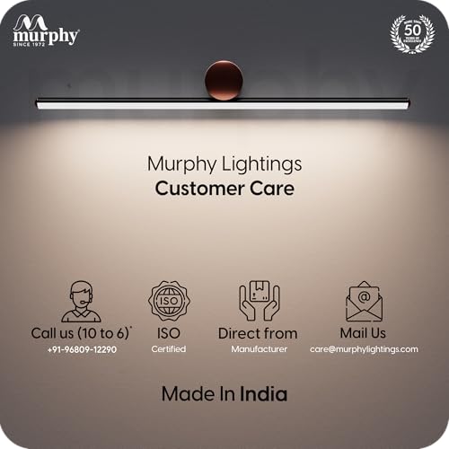 Image of Murphy 12 Watts Black Body Rose Gold Finish LED Picture Photo Frame Light /Bathroom Dressing Table Light Cylinder Shape with 3 Color Changing Light (White,Warm White and Natural White), Pack of 2
