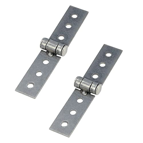 S Sydien 2Pcs 3 Inch Silver Folding Butt Hinges Stainless Steel Furniture Door Window Hinges #TOP23