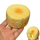 Realistic Banana Squishy Toy Slow Rising PU Foam Fruit Squeeze Stress Ball, Super Soft Yellow Banana Fidget for Anxiety Relief Novelty Gift for Adults(Banana)