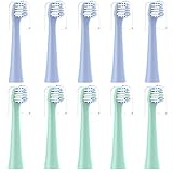 CILGEWH Replacement Toothbrush Heads 10 Pack Compatible with Colgate Hum Connected Smart Battery Ele