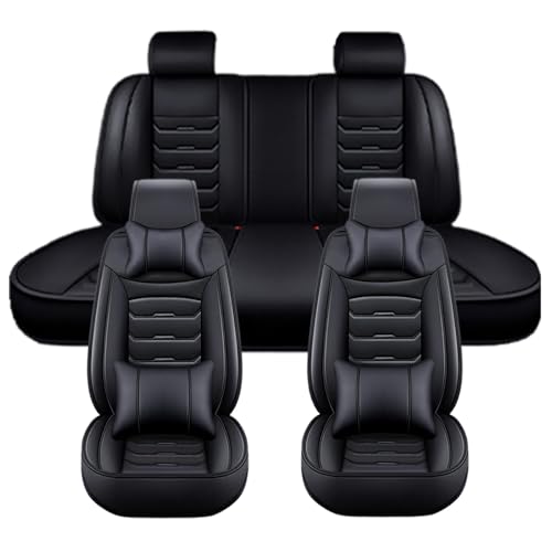 に適用 スバルレガシィB4 BM系セダン 平成21年5月-平成26年10月 車のシートカバー 安装便捷 防滑 四季通用 運転席・助手席・後部座席全保護 5 座対応 車 シートカバー 車 クッション 軽/普通車適用?(黒,枕付き)