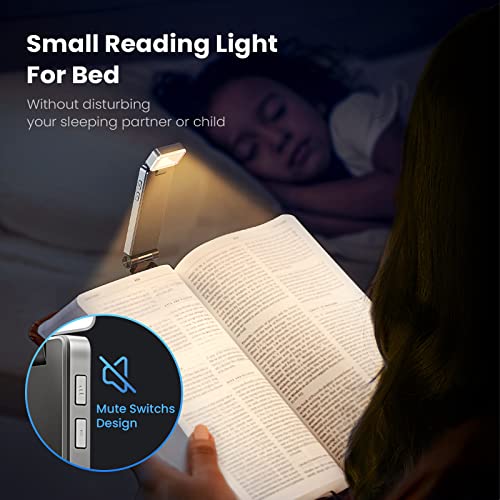 86lux Reading Light, Rechargeable Book Light for Reading in Bed