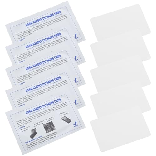 CALLARON Tarjetas Limpiadoras para Máquinas Pos 15 Piezas 12,5 X 8 Cm para Impresoras y Lectores de Tarjetas, Accesorio de Limpieza para Escáneres y Terminales en Entornos Comerciales
