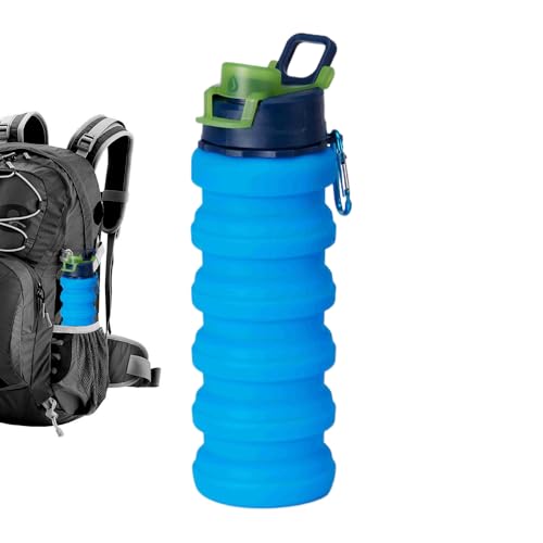 Generico Coppe Pieghevoli Per I Viaggi-23.5x7x7 Cm Design, Silicone Durevole Con Coperchio PP, Bevande Ecologiche Riutilizzabili | Soluzione Comoda Per Gli Amanti Del Caffè I Viaggiatori Di Uffici