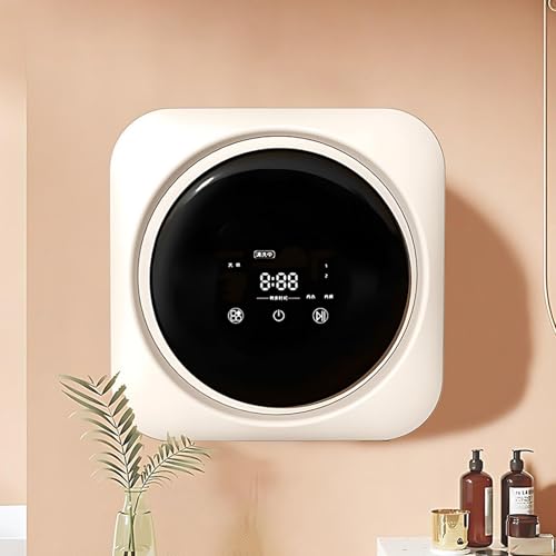 SHAHRYAR Secadoras de Ropa compactas,Mini Lavadora Y Secadora,Lavadora y Secadora,Tambor Interior de Acero Inoxidable,Apto para Diversos entornos domésticos Wall-Mounted