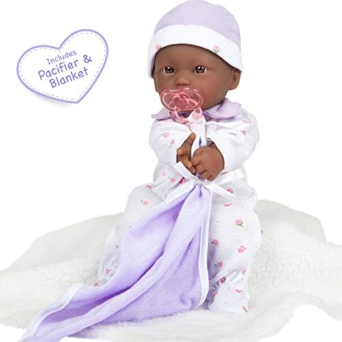 image for JC Toys La Baby African American Baby Doll Set – 11 Inch Soft Baby D