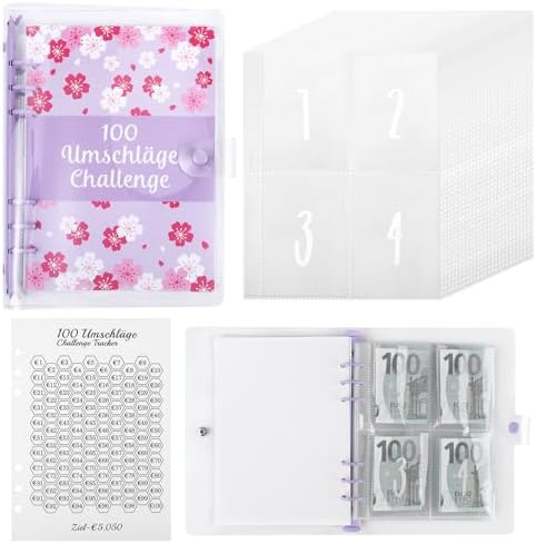 100 Envelope Saving Challenge Deutsc, A5 Budget Planner Deutsch, ...