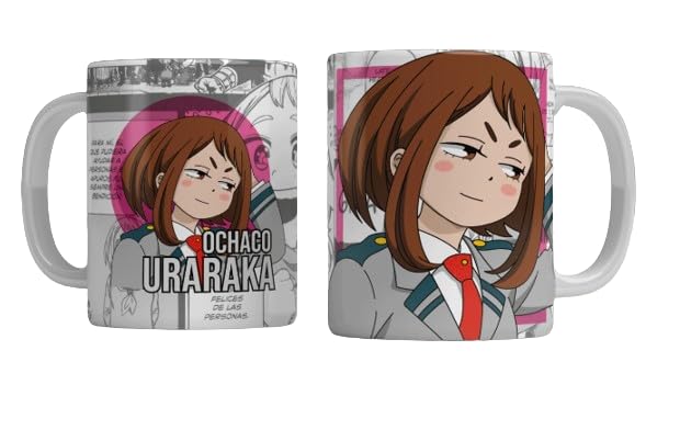 Anime OCHAKO URARAKA Printed Ceramic Tea Coffee Mug Tea Coffee Milk Cup for Home & Office Gift