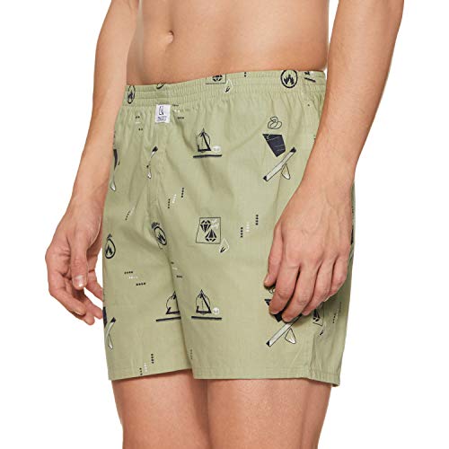 Image of Longies Men's Cotton Printed Regular Boxer Shorts