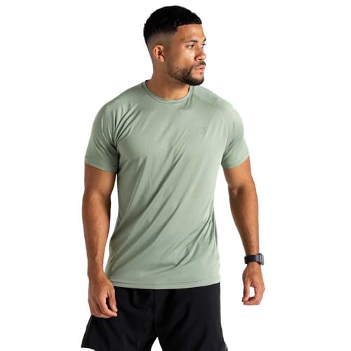 Dare2B Mens Accelerate Tee T-Shirts/Polos/Vests Yoga Shirt, Hedge Green, XL EU