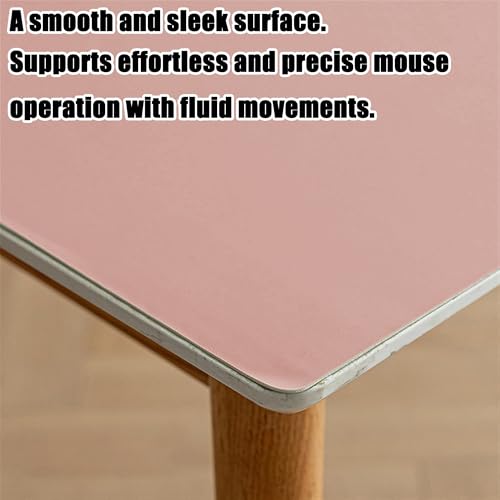 Tapis de souris multifonctionnel durable rose tapis de bureau grand format - 4