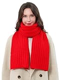 ÉCHARPE TRICOTÉE DOUCE ET CHAUDE : Matière tricotée de haute qualité qui protège parfaitement du froid et est agréablement douce au toucher