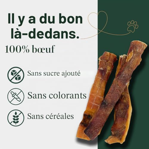 Cuir de tête de bœuf séché BREER pour Chiens, 25 cm, 2 kg – vue 3