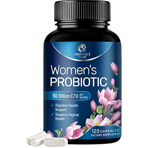 Women Probiotics For Digestive Health With 50 Billion CFU - Multi Strains Womens Probiotic With Acidophilus For Daily Vaginal & Urinary Health Support, Immune Support, Shelf Stable - 120 Capsules Cover