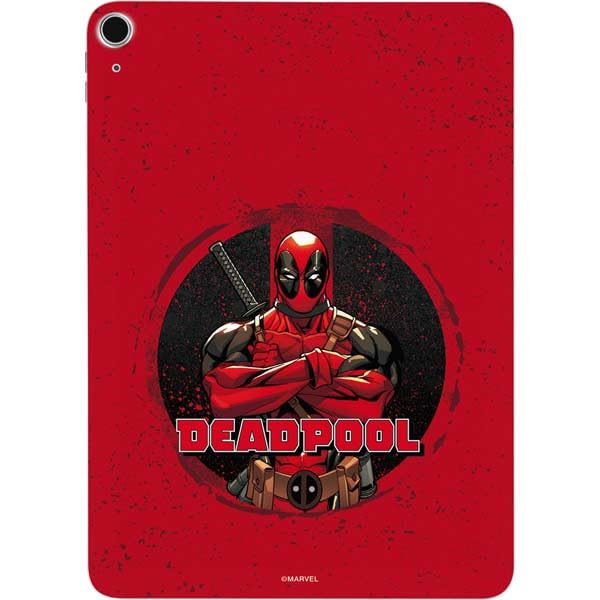 Skinit Decal Tablet Skin Compatible with iPad Air 10.9in (4th Gen, 2020) - Officially Licensed Marvel Deadpool Wade Wilson Design