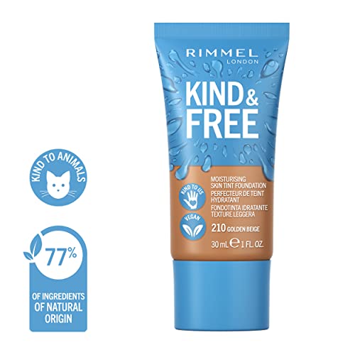 Rimmel - Kind & Free - Fondotinta Idratante N.210 Golden Beige 30 Ml - 5