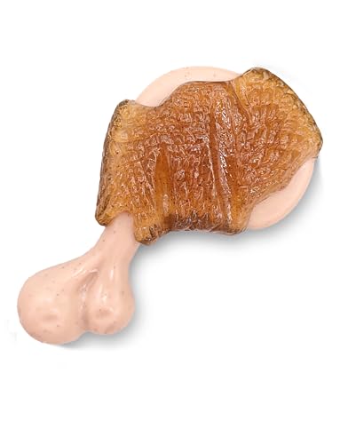 Lumiscintyrws Puppy Teething Toys: Natural Puppies Chew Toys to Clean Teeth or Relieve Boredom - Birthday Gift or Teething Celebration Chew Toys for Dogs (Puppy 5-40lbs, Chicken Drumstick)